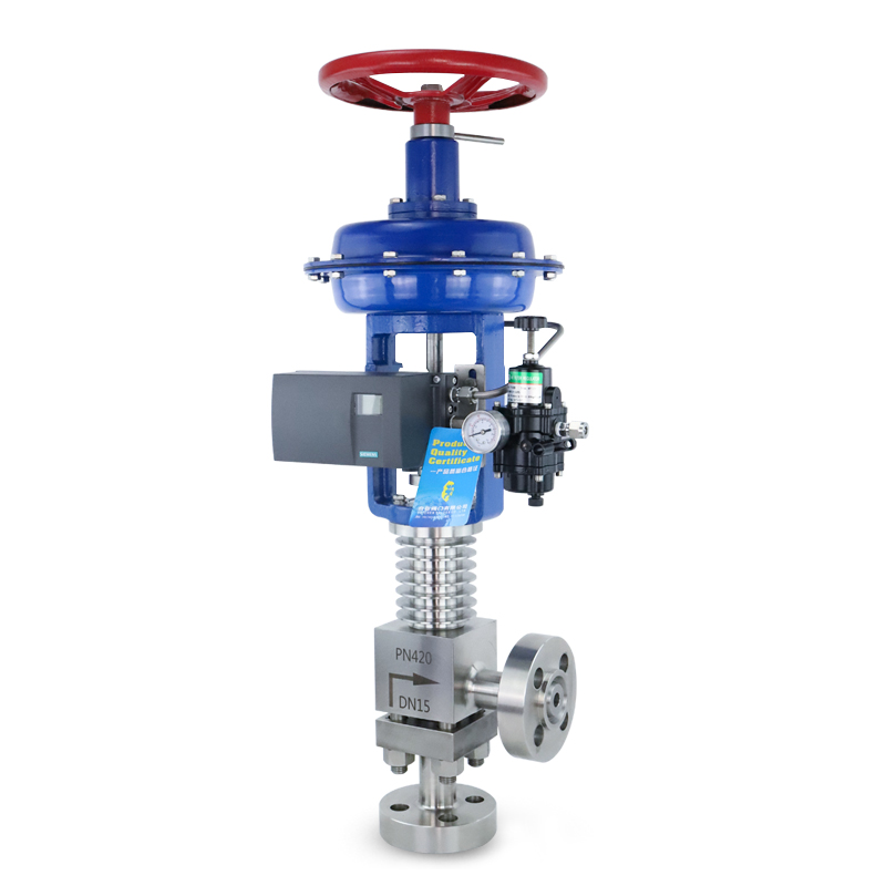 氣動角型調節閥