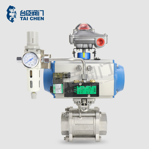 氣動(dòng)三片式內(nèi)螺紋球閥